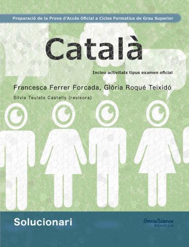 Cubierta para Solucionari Preparació de la Prova d’Accés Oficial a Cicles Formatius de Grau Superior: Català