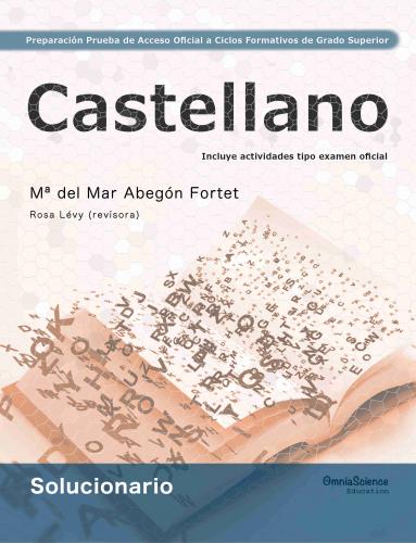 Cover for Solucionario Preparación de la Prueba de Acceso Oficial a Ciclos Formativos de Grado Superior: Castellano