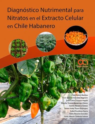 Cubierta para Diagnóstico nutrimental para nitratos en el extracto celular en Chile Habanero