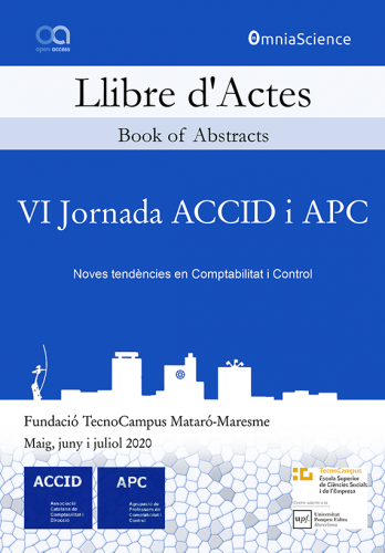 Cover for VI Jornada ACCID i APC: Noves tendències en Comptabilitat i Control