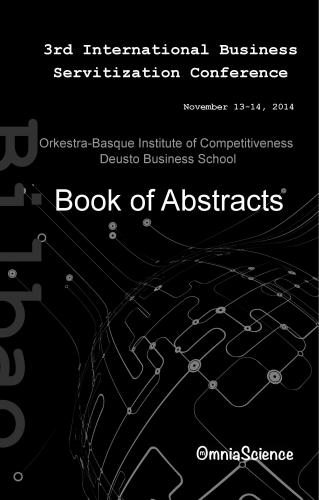 Cover for 3th International Conference on Business Servitization (ICBS 2014 - Bilbao)