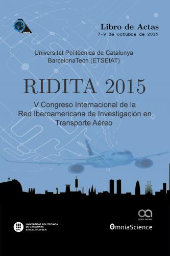 Cover for V Congreso Internacional de la Red Iberoamericana de Investigación en Transporte Aéreo (RIDITA 2015 - Terrassa-Barcelona)