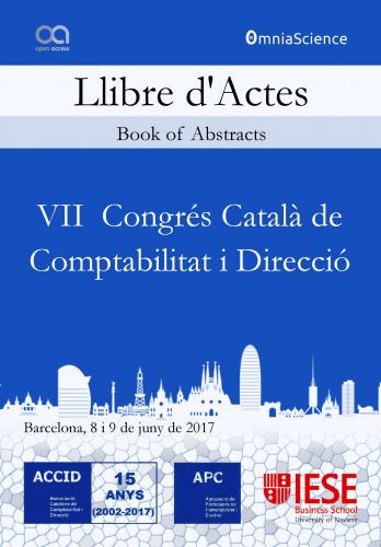 Cover for VII Congrés Català de Comptabilitat i Direcció (ACCID 2017 - Barcelona)