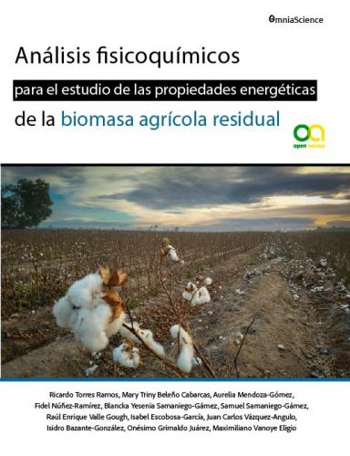 Cover for Análisis fisicoquímicos para el estudio de las propiedades energéticas de la biomasa agrícola residual