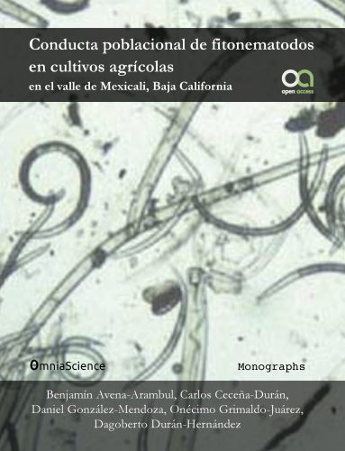 Cover for Conducta poblacional de fitonematodos en cultivos agrícolas en el valle de Mexicali, Baja California
