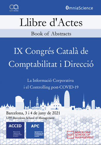 Cubierta para IX Congrés ACCID i APC: La informació corporativa i el controlling post-COVID-19